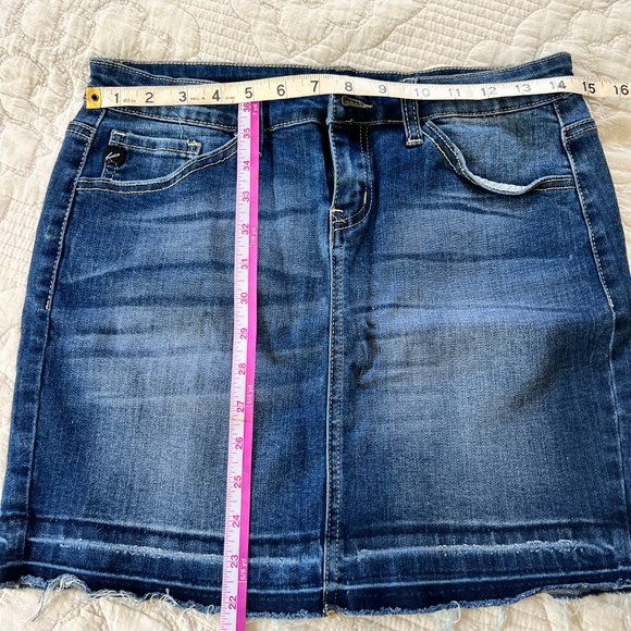 Rancan Denim Mini Skirt | Size 7/27 - Picture 3 of 5